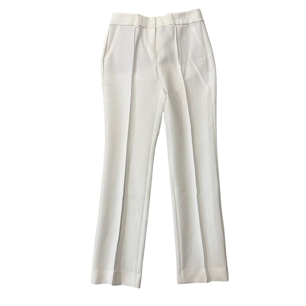 Black House White Market High Rise Zoey Straight Pant, 4R, Ecru, NWT